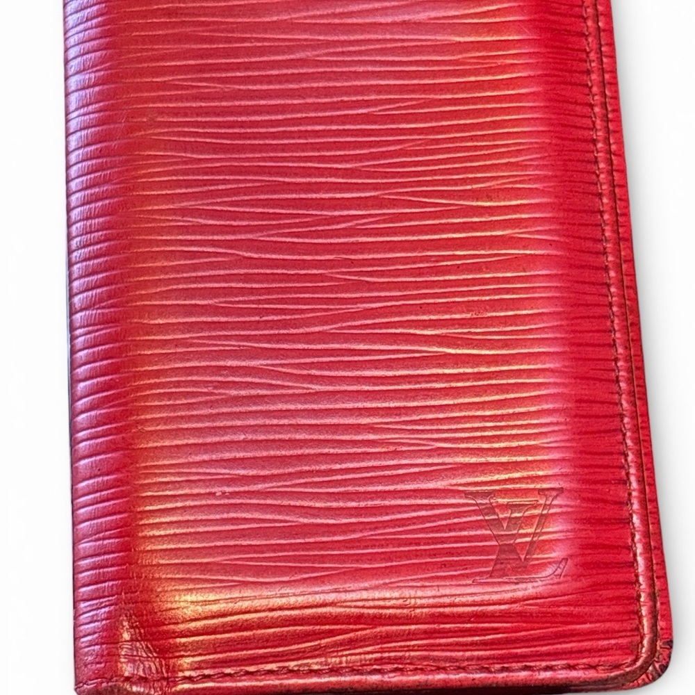 Louis Vuitton Red Epi Card Holder Wallet Vintage - Picture 2 of 10